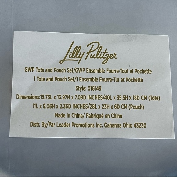 Lilly Pulitzer Beach Tote and Pouch Set - Picture 3 of 7